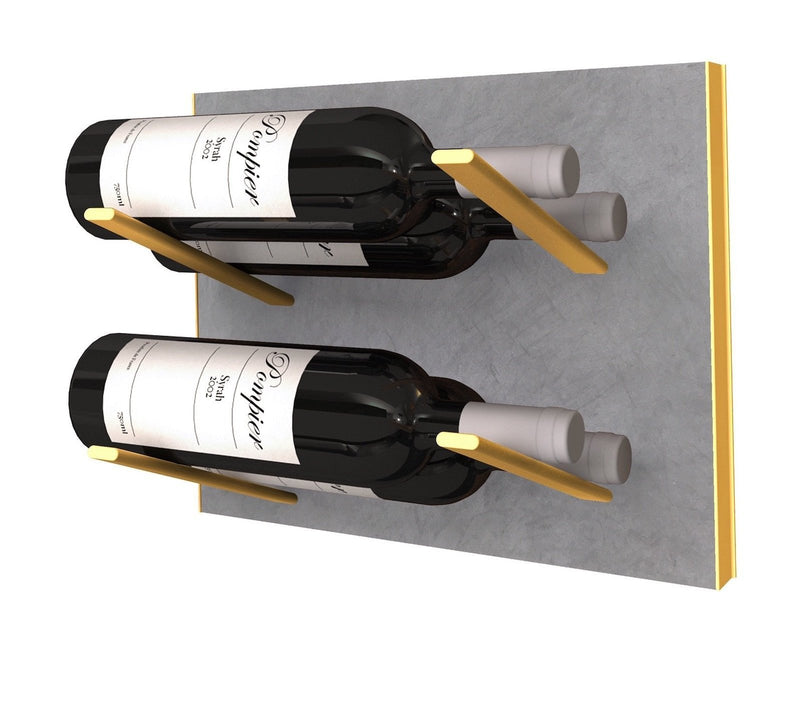 STACT Premier L-type weinregal - Beton & Gold