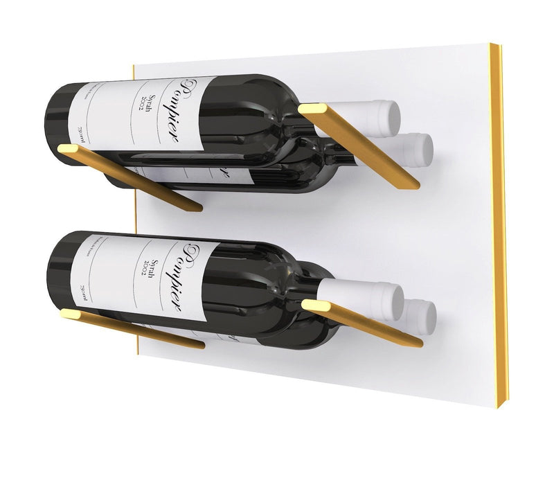 STACT Premier L-type weinregal - weiß & Gold